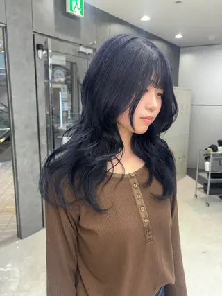 ロング カラー ヘアアレンジ ハッシュカット/ ミルクティー/ みうのヘアスタイル