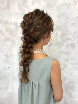 ロング ヘアアレンジ 大橋 タツヤのヘアスタイル