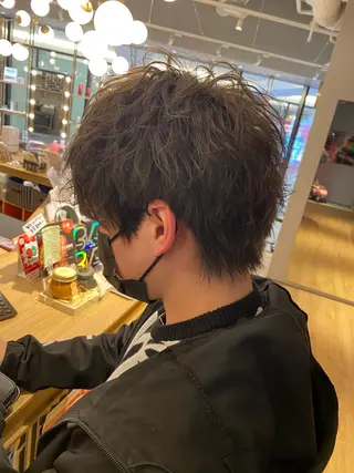 ショート カラー メンズ 梅田茶屋町メンズ 専門美容師 山元一平のヘアスタイル