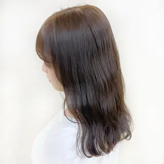 ミディアム カラー ヘアアレンジ 💕上野美容師☁ ブリーチ💖サワのヘアスタイル