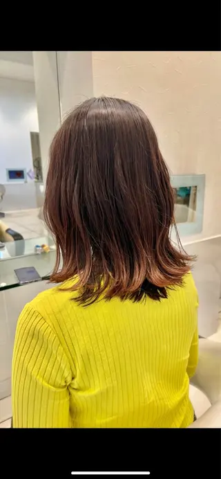 ミディアム カラー Oops旧TABOO 早野太郎のヘアスタイル