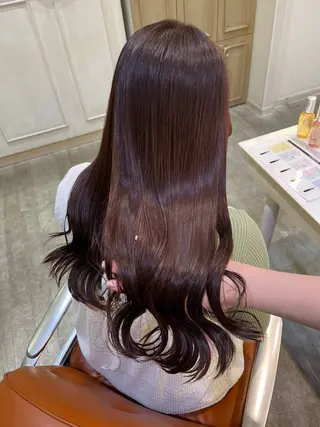 カラー エクステ🎀 暖色カラー🎀amiのヘアスタイル