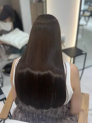 ロング 韓国ヘア/艶髪ロング グレージュ/kanaのヘアスタイル