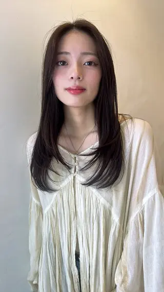ロング 高山沙来/ストレート パーマ特化/縮毛矯正のヘアスタイル
