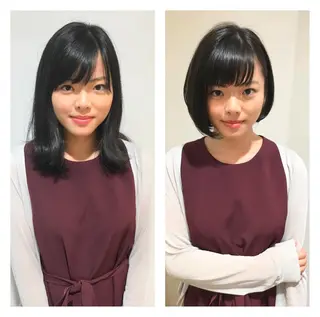 ショート カラー ディレクター ノナカのヘアスタイル