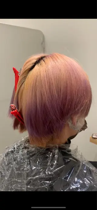 ショート カラー れい🫧 ハイトーン特化のヘアスタイル