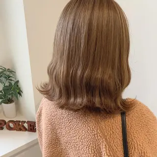 ミディアム カラー 清水 亮太／赤み消しカラーのヘアスタイル