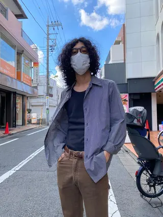 ミディアム カラー パーマ ヘアアレンジ メンズ キッズ ネイル マツエク・マツパ アイブロウ 🧼柴田 健太郎🧼のヘアスタイル