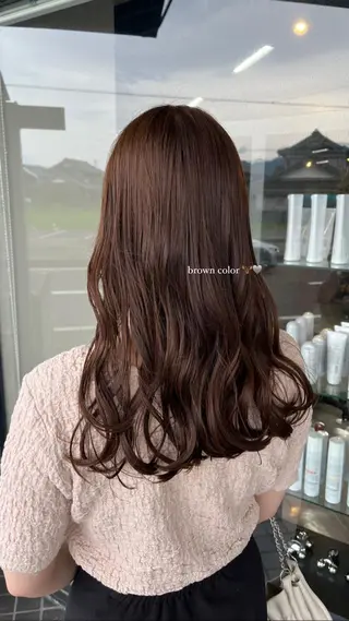 セミロング alu yuinaのヘアスタイル