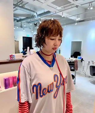 ショート パーマ benji 学芸大学所属・朝が楽なパーマ 🌱ショート/緒方椋のヘアスタイル