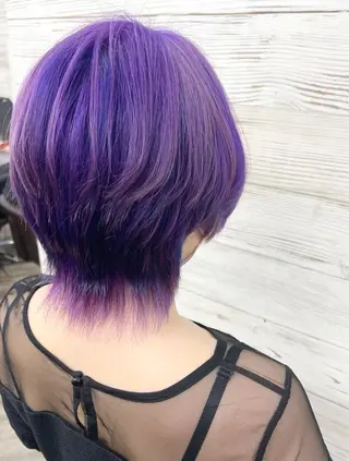 セミロング カラー ヘアアレンジ 枝毛カット&髪質改善 満足NO.1岡しゃんのヘアスタイル