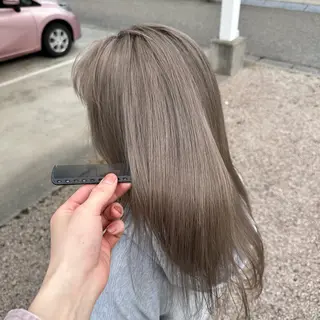 セミロング ブリーチ屋さん🍀 ブリーチ矯正・あずみのヘアスタイル