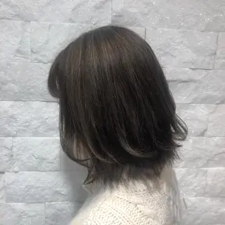 ミディアム カラー たかはし まいのヘアスタイル