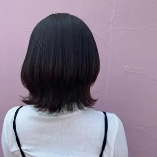 ミディアム ♡ナナコ♡ レイヤー/艶髪のヘアスタイル