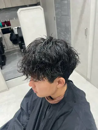 パーマ メンズ SENA 再現性 パーマと縮毛矯正のヘアスタイル