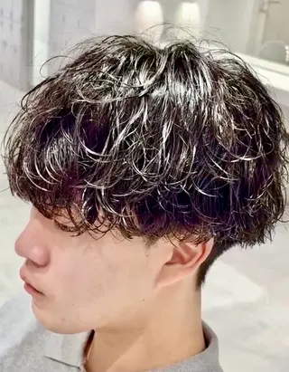 パーマ メンズ 👑駅近メンズサロン パーマ特化北千住👑のヘアスタイル