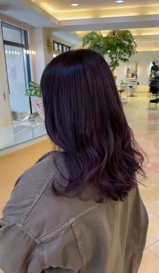 ミディアム 池田 早穂のヘアスタイル