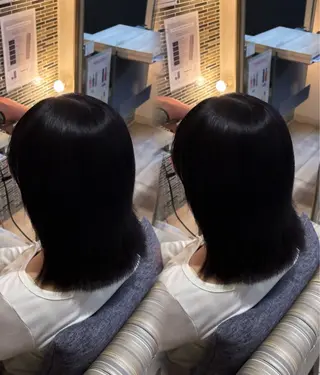 ミディアム 杉本 奈々美のヘアスタイル