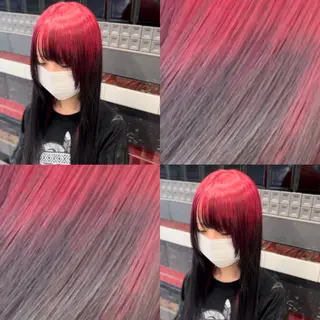 ロング カラー 問屋町のブリーチデザ イン屋さん🌈ゆうまのヘアスタイル