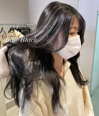 セミロング カラー パーマ ヘアアレンジ メンズ キッズ ネイル マツエク・マツパ 韓国/トレンド レイヤー【101】のヘアスタイル