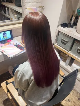 ロング カラー 透明感カラー/パーマ 🌀アオノのヘアスタイル