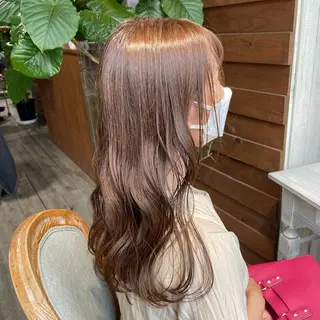 セミロング カラー exfa sakura🪞のヘアスタイル