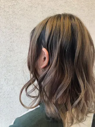 ミディアム カラー 榎並茉美【えなみまみ 】託児･駐車場ありのヘアスタイル