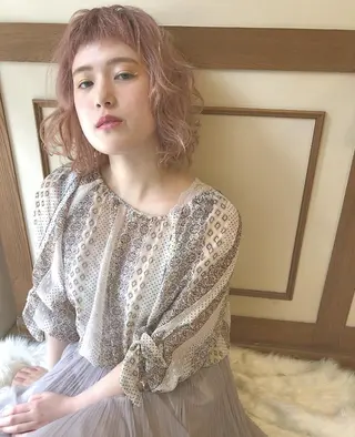 ミディアム sakamoto sayaのヘアスタイル