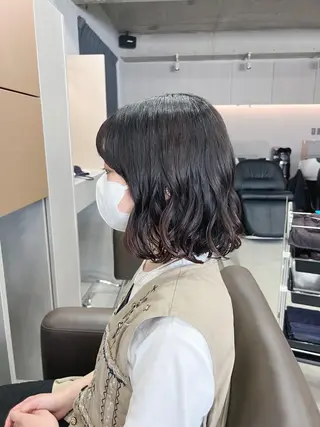 パーマ ボブパーマコテ巻き風 パーマNo1深江秀平のヘアスタイル