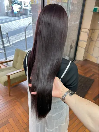 ロング カラー 矢野 晃平のヘアスタイル