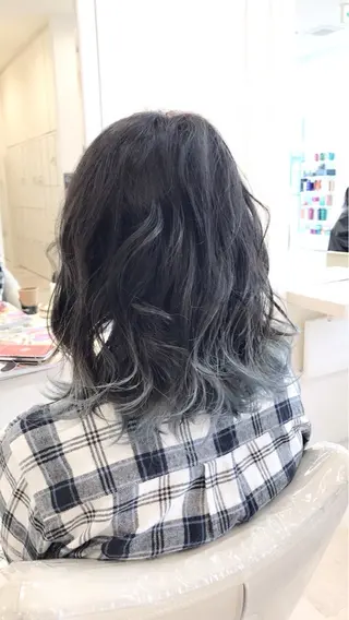 セミロング カラー ヘアアレンジ 齋藤 艶珠のヘアスタイル