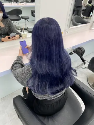 セミロング 🤍ハイトーン寒色 🤍MADOKAのヘアスタイル