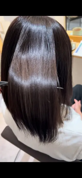 セミロング カラー 長濱 奏のヘアスタイル