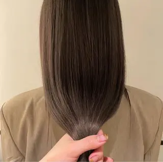 ロング カラー 森田遥奈/透明感カラ ー/似合わせカットのヘアスタイル