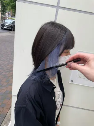 ミディアム 名古屋ハイトーン/ 🐶ブリーチ専門店のヘアスタイル