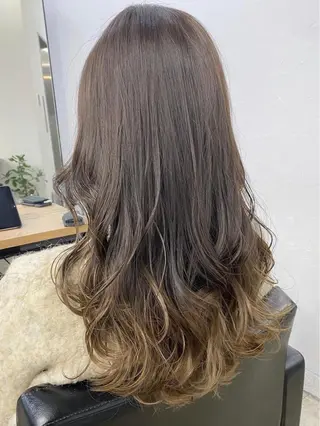 ロング カラー ☀️東京→岡崎☀️ ハイライト青山彪雅のヘアスタイル
