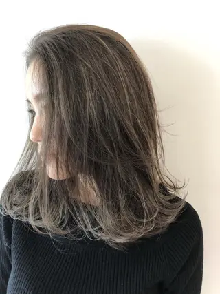 ミディアム ボブ/縮毛矯正 🌟梅田盛一🌟のヘアスタイル
