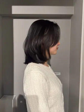 ミディアム ワンカールで盛れる レイヤー🎀Macoのヘアスタイル