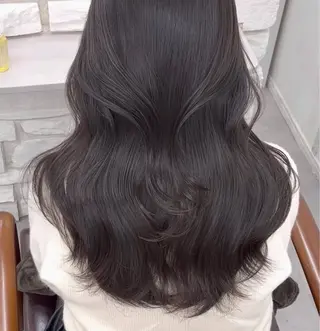 ロング カラー 天王寺韓国ヘア 小山歓実のヘアスタイル