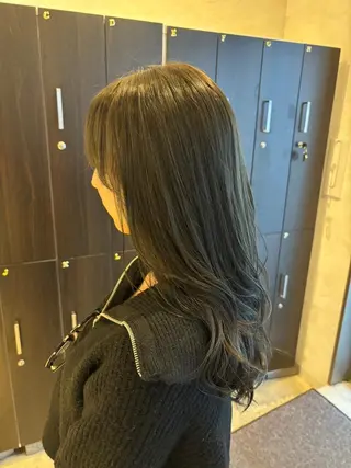 ロング カラー ヘアアレンジ 阿部 大陽のヘアスタイル