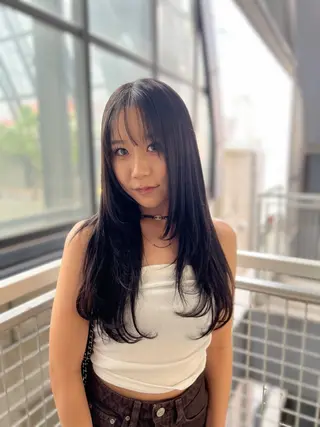 セミロング 艶髪／シールエクステ 🌻ノゾミ🌻のヘアスタイル