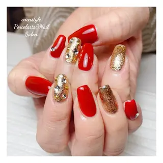 ミディアム ネイル 👑enen style👑のネイルデザイン