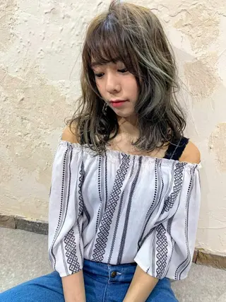 ロング カラー マンツーマン1日2名 様限定Lily高橋✂のヘアスタイル
