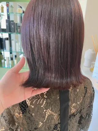 ミディアム カラー 🫧透明感カラー🫧 古川穂果のヘアスタイル