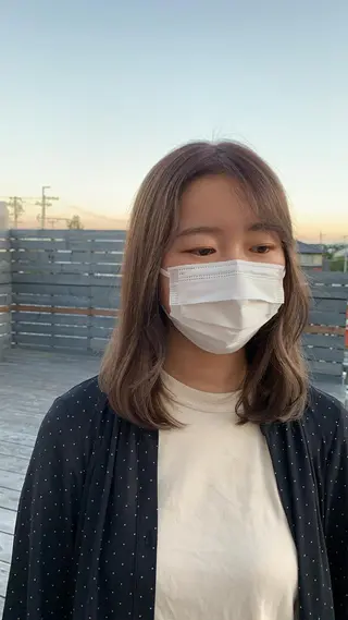 セミロング カラー Emma ecole所属・Emma ecole /栄/RIOのヘアスタイル