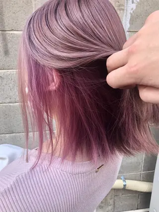 カラー ダブルスキルエクステ /羽エクステ白石宇由のヘアスタイル