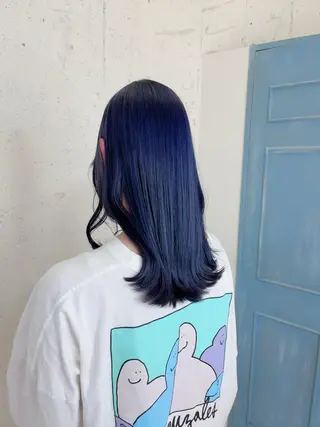 ロング カラー 透明感ハイトーン🦄 キラ🌈のヘアスタイル