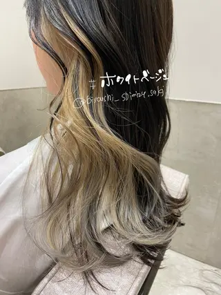 ロング カラー しみず さきのヘアスタイル