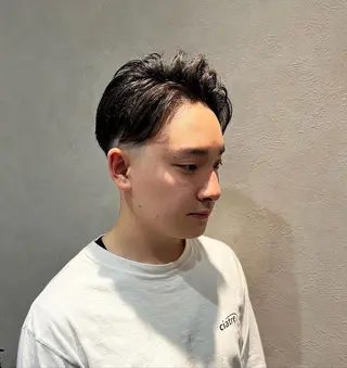 ショート カラー メンズ 北千住理容室バーバー 小堀悠作のヘアスタイル