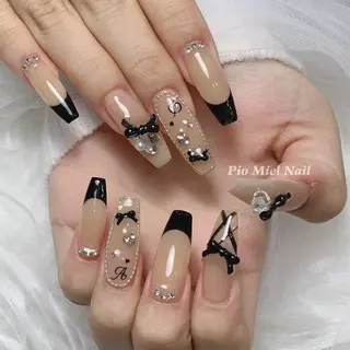 ネイル momo 長さだしのネイルデザイン